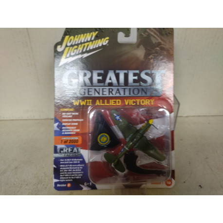 CURTISS P-40 E WARHAWK ALLIED VICTORY WW 2 1:144 JOHNNY LIGHTNING
