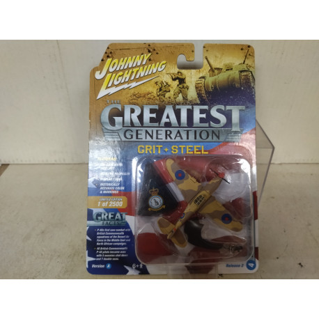 CURTISS P-40 E KITTYHAWK RAF GREATEST GENERATION WW 2 1:144 JOHNNY LIGHTNING