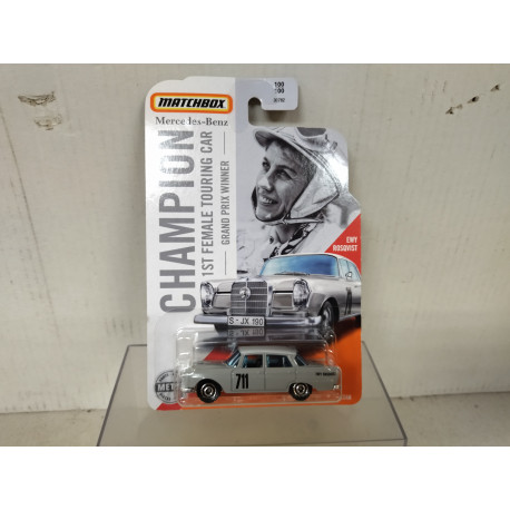 MERCEDES-BENZ W111 220 SE 1962 CHAMPION EWY ROSQVIST 1:64 MATCHBOX USA CARD