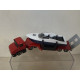 SCANIA LOW LOADER + BOOT/YATE/BATEAU apx 1:64 SIKU 1613