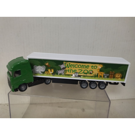 VOLVO FH 4X2 TRUCK WELCOME TO ZOO 1:87 H0/apx 1:64 SIKU 1627