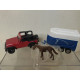 JEEP WRANGLER + HORSE TRAILER 1:55/apx 1:64 siku 1651
