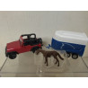 JEEP WRANGLER + HORSE TRAILER 1:55/apx 1:64 siku 1651
