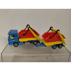 CAMION/TRUCK PORTACONTENEDOR + TRAILER apx 1:64 SIKU 1695