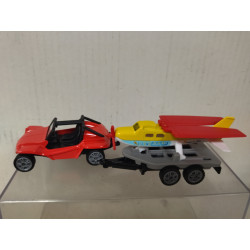 BUGGY + TRAILER AIRPLANE SPORTIVE 1:55/apx 1:64 SIKU 1696