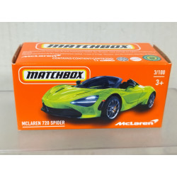 MCLAREN 720 SPIDER 1:64 MATCHBOX BOX CARTON