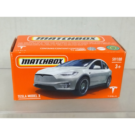 TESLA MODEL X 1:64 MATCHBOX BOX CARTON