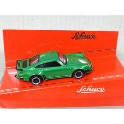 PORSCHE 911(930) TURBO GREEN 1:64 SCHUCO