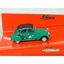 CITROEN 2CV SAUSSS ENTE GREEN 1:64 SCHUCO