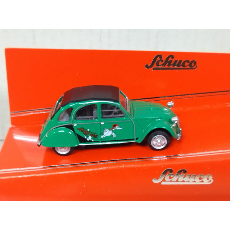 CITROEN 2CV SAUSSS ENTE GREEN 1:64 SCHUCO