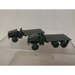 LOTE 2 X CAMION/TRUCK MILITAR 1:87 H0 ROCO DESGUACE/ROTO/NO BOX