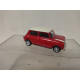AUSTIN MORRIS MINI RED/WHITE 1960 1:43 SOLIDO HACHETTE/SALVAT USADO/EX PRIVADO