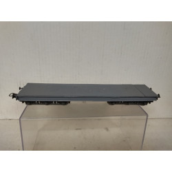 VAGON PLATAFORMA PLANO GRIS 1:87 H0 NO BOX/SUCIO