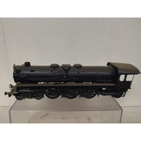 LOCOMOTORA NEGRA ARTESANAL ESTATICO (3) 1:87 H0 SUCIO/DESGUACE