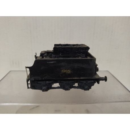 TENDER NEGRO 1985 ARTESANAL ESTATICO 1:87 H0 SUCIO/DESGUACE