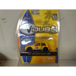 VOLKSWAGEN GOLF 4 2002 YELLOW n28 V-DUBS 1:64 JADA