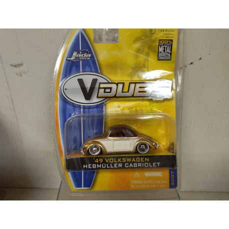 Volkswagen Coccinelle Hebmuller Cabriolet - Jada Toys 1/24 - Dub - Noire