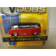 VOLKSWAGEN T1 1962 BUS WOLFSBURG RED/BLACK SURF V-DUBS 1:64 JADA