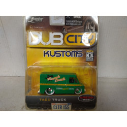 FOODTRUCK TACO TRUCK GREEN DUB CITY KUSTOMS 1:64 JADA