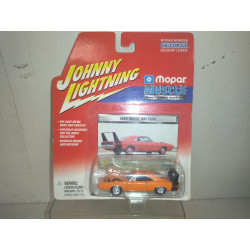 DODGE CHARGER DAYTONA 1969 ORANGE MOPAR OR NO CAR 1:64 JOHNNY LIGHTNING
