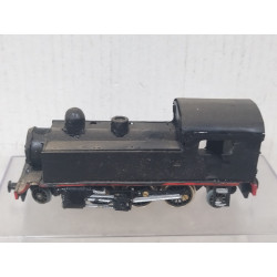 LOCOMOTORA NEGRA ARTESANAL ESTATICO (4) 1:87 H0 SUCIO/DESGUACE