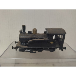 LOCOMOTORA NEGRA ARTESANAL ESTATICO (5) 1:87 H0 SUCIO/DESGUACE