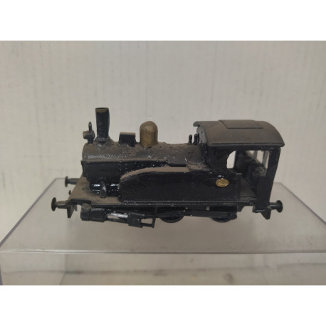 LOCOMOTORA NEGRA ARTESANAL ESTATICO (5) 1:87 H0 SUCIO/DESGUACE