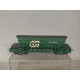 VAGON TOLVA VERDE 62.080 ARTESANAL REPINTADO 1:87 H0 SUCIO/DESGUACE