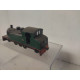 LOCOMOTORA VAPOR VERDE ARTESANAL ESTATICO DESGUACE 1:87 H0