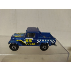 JEEP SCRAMBLER PICKUP BLUE n13 1:64 HOT WHEELS MALAYSIA NO BOX