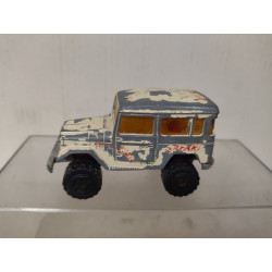 TOYOTA LAND CRUISER J40 AFRICAN SAFARI (2) 1:53/apx 1:64 MAJORETTE 277 NO BOX