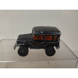 TOYOTA LAND CRUISER J40 RAID 86 KENYA BLACK 1:53/apx 1:64 MAJORETTE 277 NO BOX