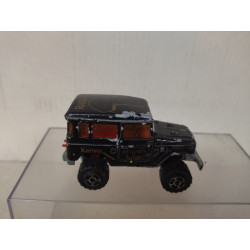 TOYOTA LAND CRUISER J40 RAID 86 KENYA BLACK 1:53/apx 1:64 MAJORETTE 277 NO BOX
