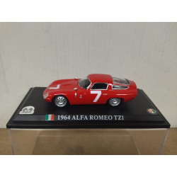 ALFA ROMEO TZ1 1964 TARGA FLORIO n7 RED 1:43 DelPRADO OPEN BLISTER