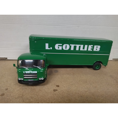 SAVIEM JL 23 1961 L.GOTTLIEB TRUCK TRAILER 1:43 ALTAYA IXO