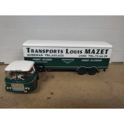 WILLEME TL 101 1962 LOUIS MAZET TRUCK TRAILER 1:43 ALTAYA IXO