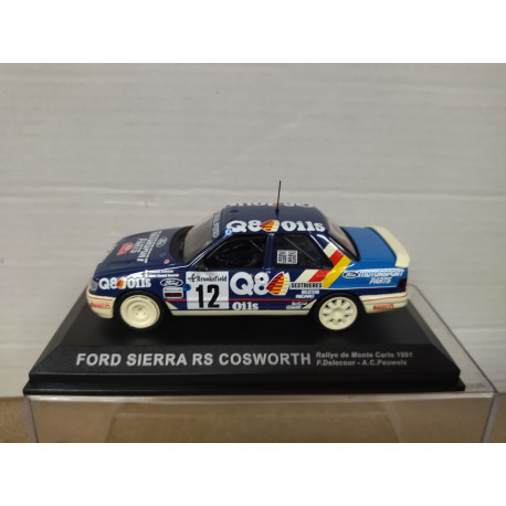 FORD SIERRA 1991 RS COSWORTH RALLY MONTE CARLO DELECOUR 1:43 ALTAYA IXO