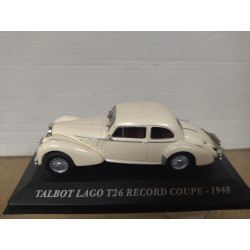 TALBOT LAGO T26 1948 RECORD COUPE AUTREFOIS 1:43 ALTAYA IXO