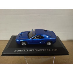 HOMMELL BERLINETTE RS 1999 BLUE AUTREFOIS 1:43 ALTAYA IXO
