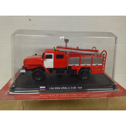 URAL 43206 4X4 2004 FIRE/POMPIERS/BOMBEROS 1:64 DelPRADO BOX