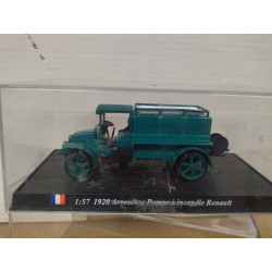RENAULT IK ARROSEUSE 1920 POMPE A INCENDIE FIRE 1:57  DelPRADO URNA NO ORIGINAL