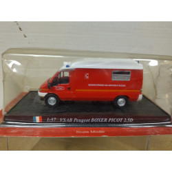 PEUGEOT BOXER PICOT 2.5D VSAB FRANCE FIRE/POMPIERS 1:57 DelPRADO BOX