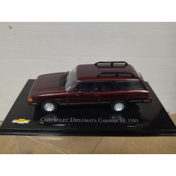 CHEVROLET DIPLOMATA 1989 CARAVAN SE DARK RED CHV 48 BRASIL 1:43 SALVAT IXO