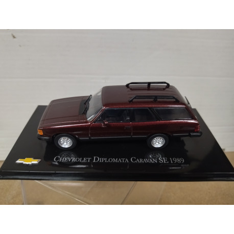 CHEVROLET DIPLOMATA 1989 CARAVAN SE DARK RED CHV 48 BRASIL 1:43 SALVAT IXO