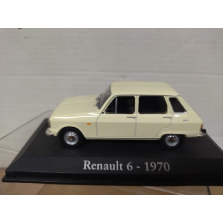 RENAULT 6 1970 CREAM/WHITE 1:43 RBA IXO HARD BOX DEFECT/NO BOX