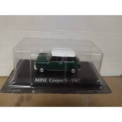 MINI COOPER S 1967 GREEN/WHITE PLACA FRANCE 1:43 RBA IXO
