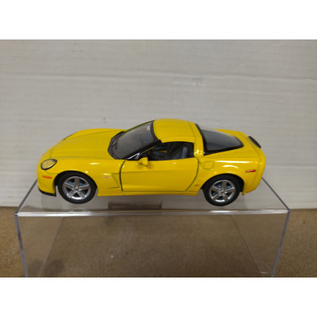 CHEVROLET CORVETTE C6 2007 Z06 YELLOW 1:36 KINSMART OPEN DOORS/PULLBACK