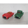 LOTE 2 X FUNNY CARS KINDER GREEN & RED NO BOX