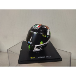 CASCO/HELMET V.ROSSI MISANO 2016 MOTO/BIKE 1:5 SPARK ALTAYA DEFECTUOSO/NO URNA