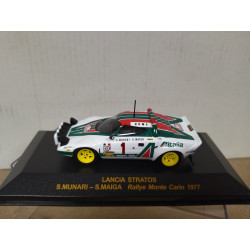 LANCIA STRATOS HF 1977 RALLY MONTE CARLO S.MUNARI 1:43 ALTAYA IXO
